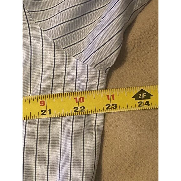 Cremieux Mens Shirt Button 100% Prima Cotton Long Sleeve 17/35 Large - Picture 6 of 9